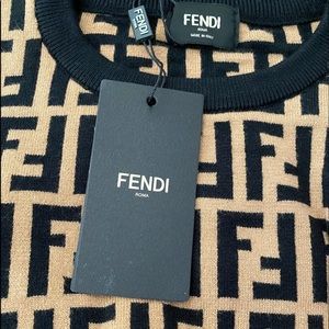 NWT Fendi designer duplicate sweater